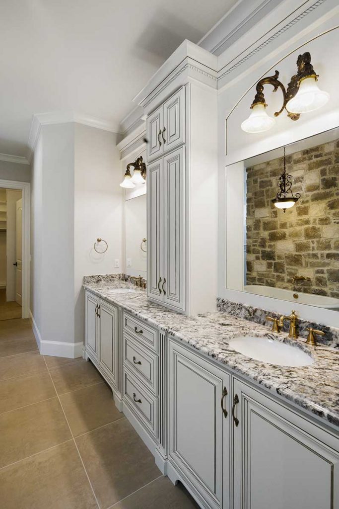Affinity Homes | Award winning Luxury Home Design | French Country bathroom counter