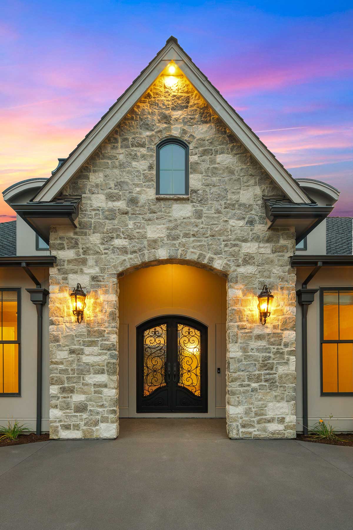 Affinity Homes | Award winning Luxury Home Design | French Country entrance