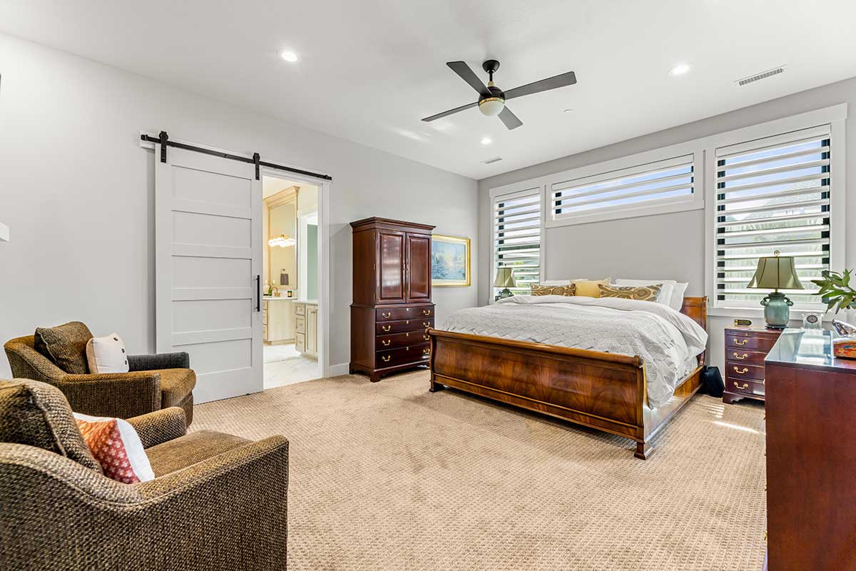 photo of a luxury bedroom suite by Affinity Homes